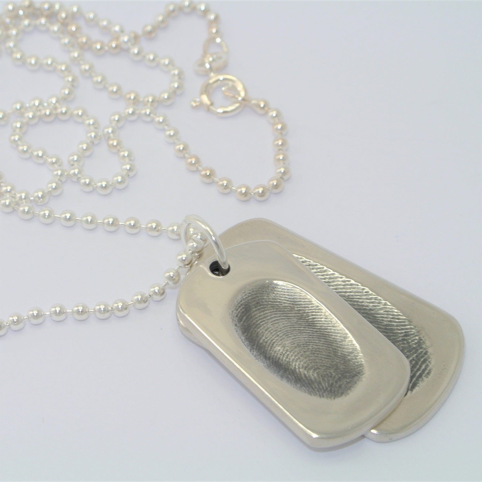 Fingerprint dog 2024 tag necklace